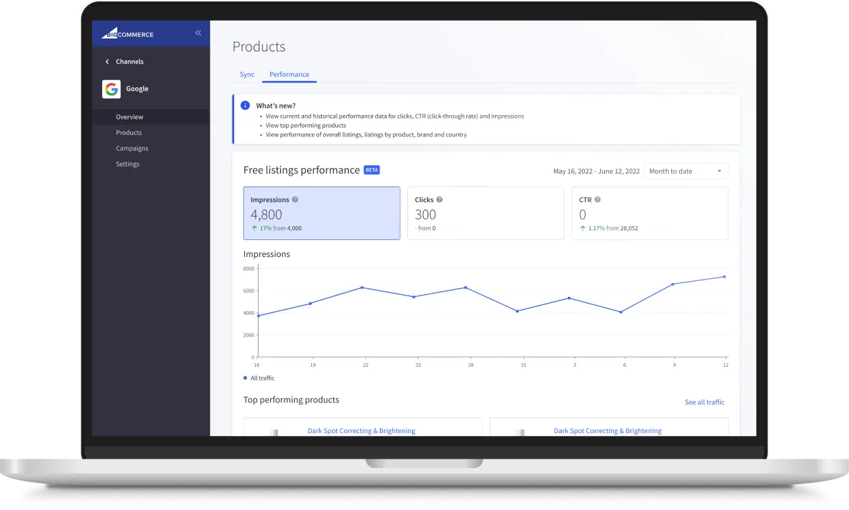 Google integration screenshot