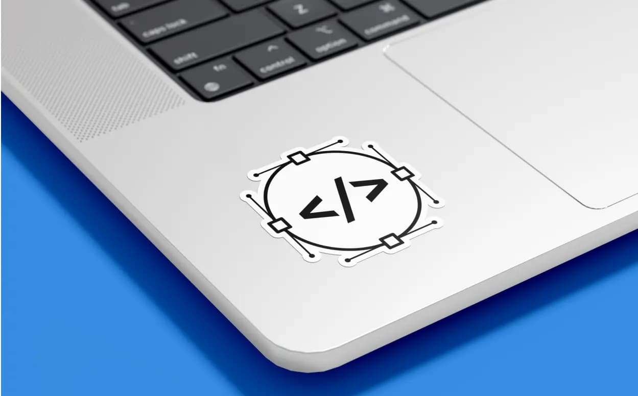 Developer Center branded laptop sticker